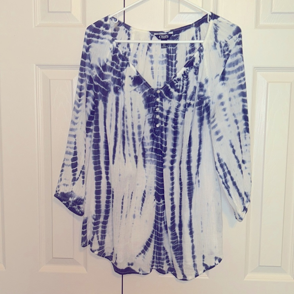 Chaps denim blouse